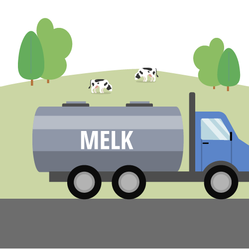 Melk - tankwagen
